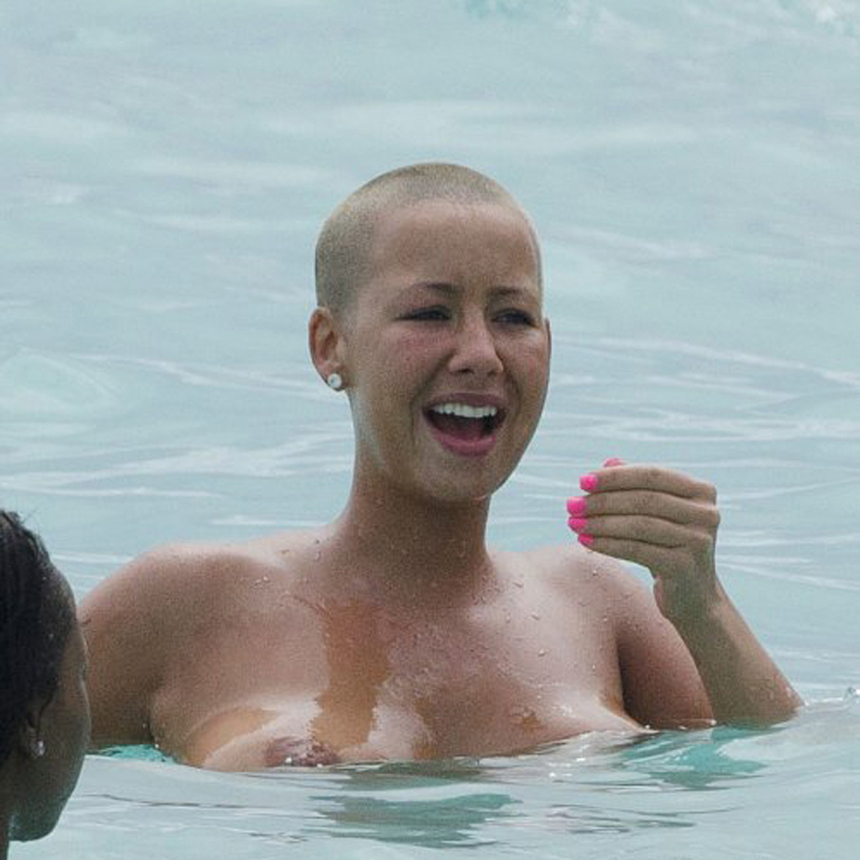 25 Nude (and Nearly Nude) Amber Rose Pics A Big Butt and a S